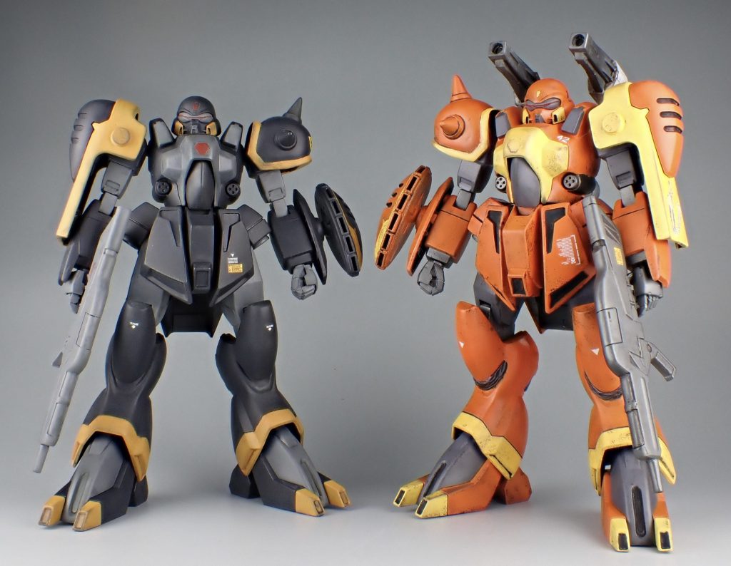 2年前のゾリディアと。ゾリディアは良いキット、何機も揃えたいです。