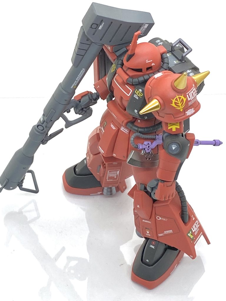 メタリック以外の部分は(クレオス)Mr.カラーGXスーパースムースクリアーを吹き付けております。