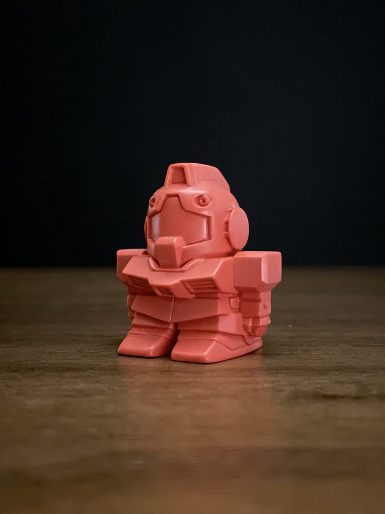 SD シャア専用ズゴックのおまけのジムを作成しました。総パーツ数は2、可動箇所は0。