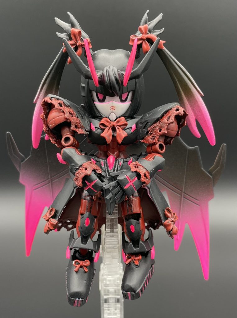 靴部分はパテで盛りプラ板で厚底感をだしました