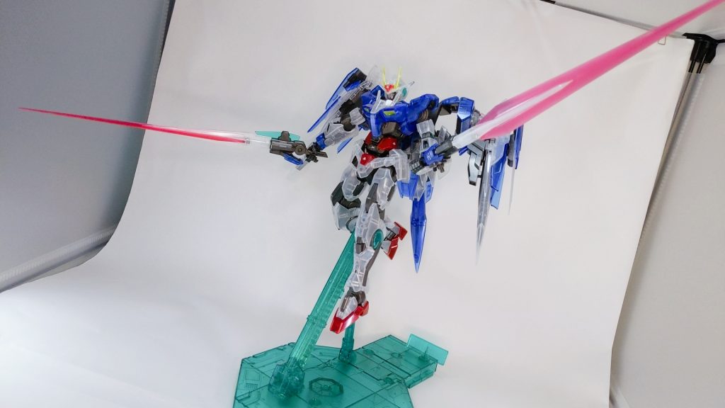 オーライザーと合体。GNソードⅡにエフェクトも付けました。