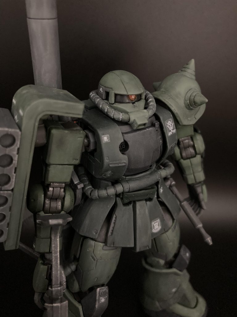 アップにするとデカールのあとが目立つ。。水転写にすればよかったか。。脱色の表現が上手くいったので満足です。