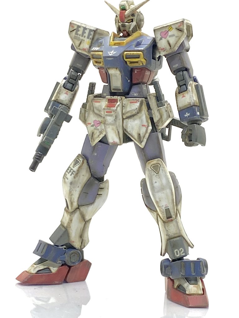 90mmサブマシンガンの先端は趣味でメタリックで塗装してあります