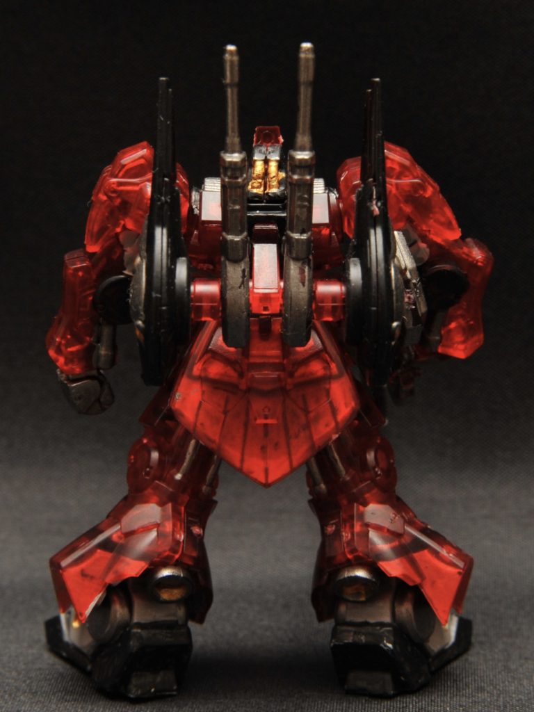 背面。クリアパーツの裏、銀色に塗ってみたのですがいかがでしょう?