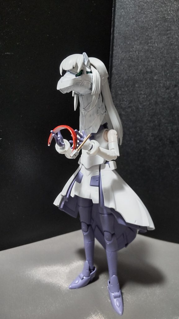 因みに付けているヘアバンドは外せます。※このヘアバンドはギャン子ショーグン等一部のUMA娘ヘッドにも付けられます。