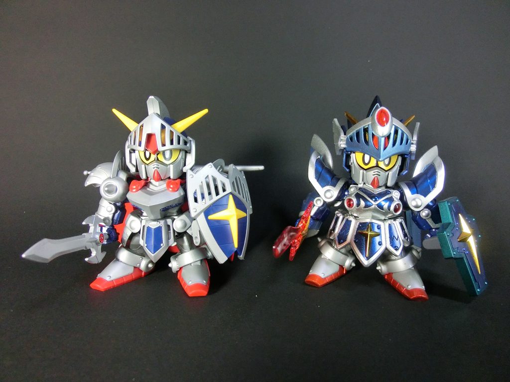 レジェンドBBの騎士ガンダムとフルアーマー騎士ガンダムを塗装しました正面