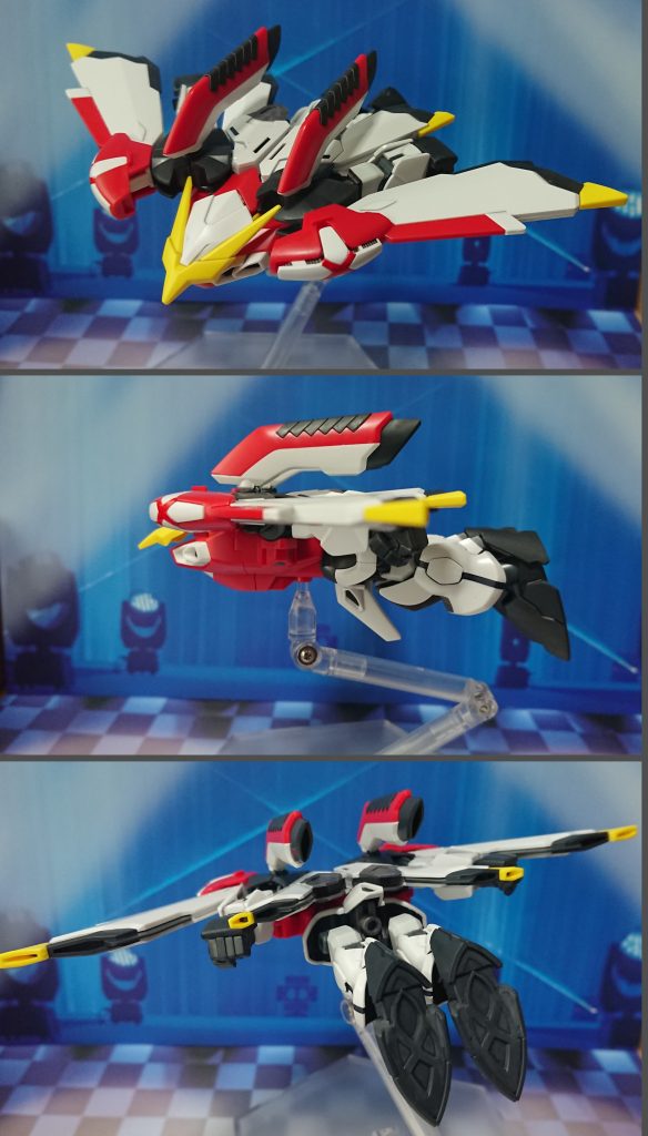 変形時の前、横、後ろ。