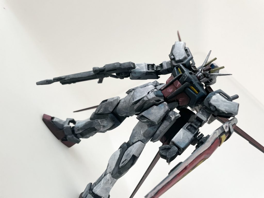 HGCE エールストライク アクリルガッシュ全塗装–2枚目/制作者：NbHaruto