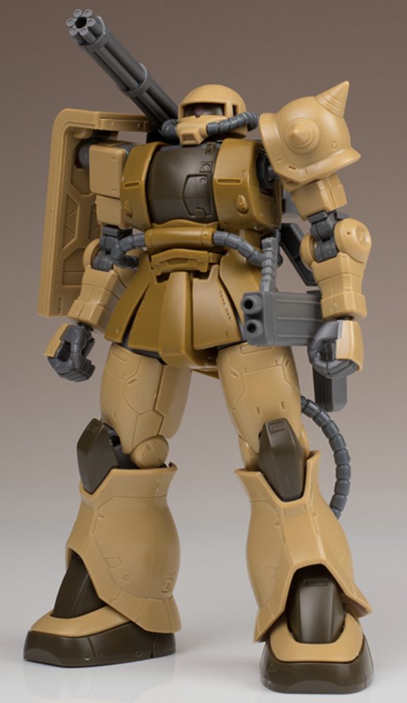 成形色のブラウンも良かったのですが、今回は思い切って白黒に。キャノンと選択式のガトリングが捨てきれず無理矢理「手持ち」にしました。