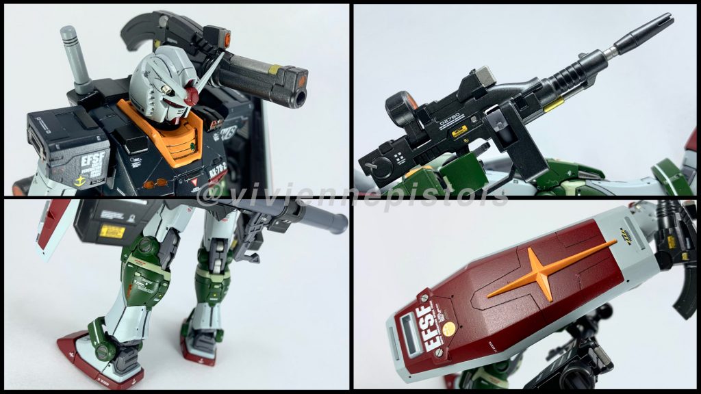 各所アピールポイント・レジンとビーズの埋め込み・RGやPGUを参考にしたディテールアップ箇所・拘り塗装