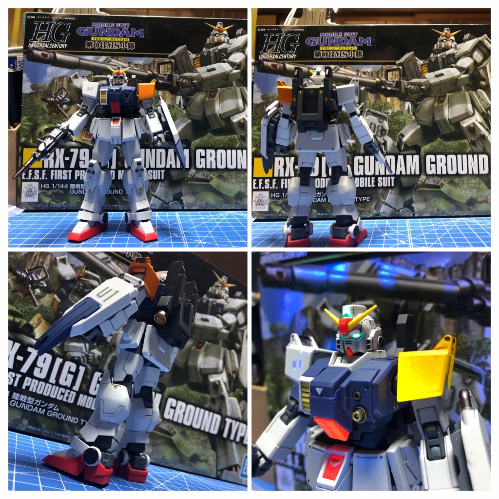 ロールアウト!肩のワンポイントが小隊ステッカーと並んで数少ないカスタムポイントです。もう少し幅広なイメージだったのですが、意外とスマートです^_^b