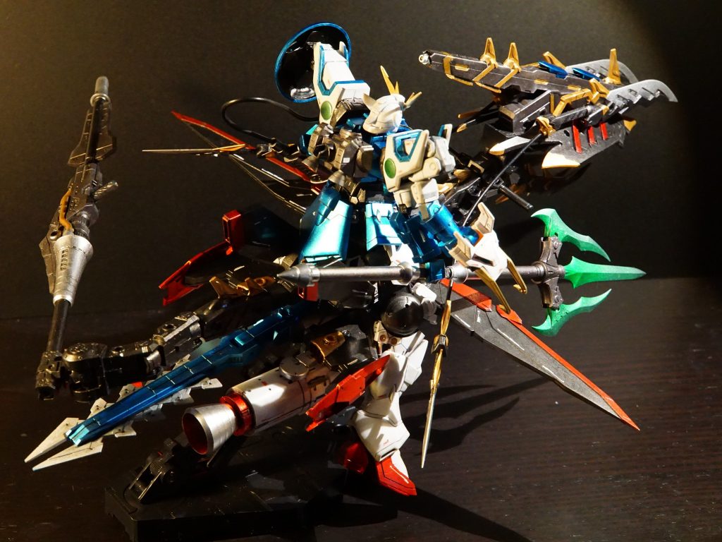 3: 高速移動形態ブースターウイングの巡航形態、サブフライトシステムに変化します😃大型バーニアにも拘りました✨