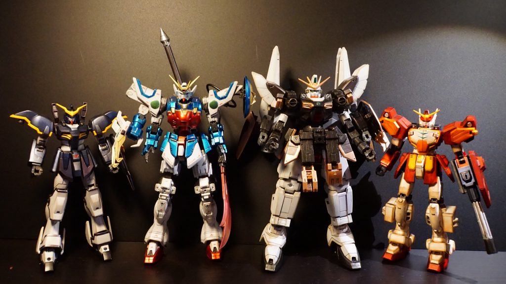 今回の主要キットです🖌️シェンロンガンダム 旧キット 1/14430MM ポルタノヴァ30MM アタックサブマリンMSG 龍装具アギトMSG 轟槍鬼十字MSG キラービーク不揃いオペレーションメテオも、ついに4機まで完成しました🥳ウイングも加えて、全員フル装備で撮影会できる日が楽しみです✨お付き合いありがとうございました❗