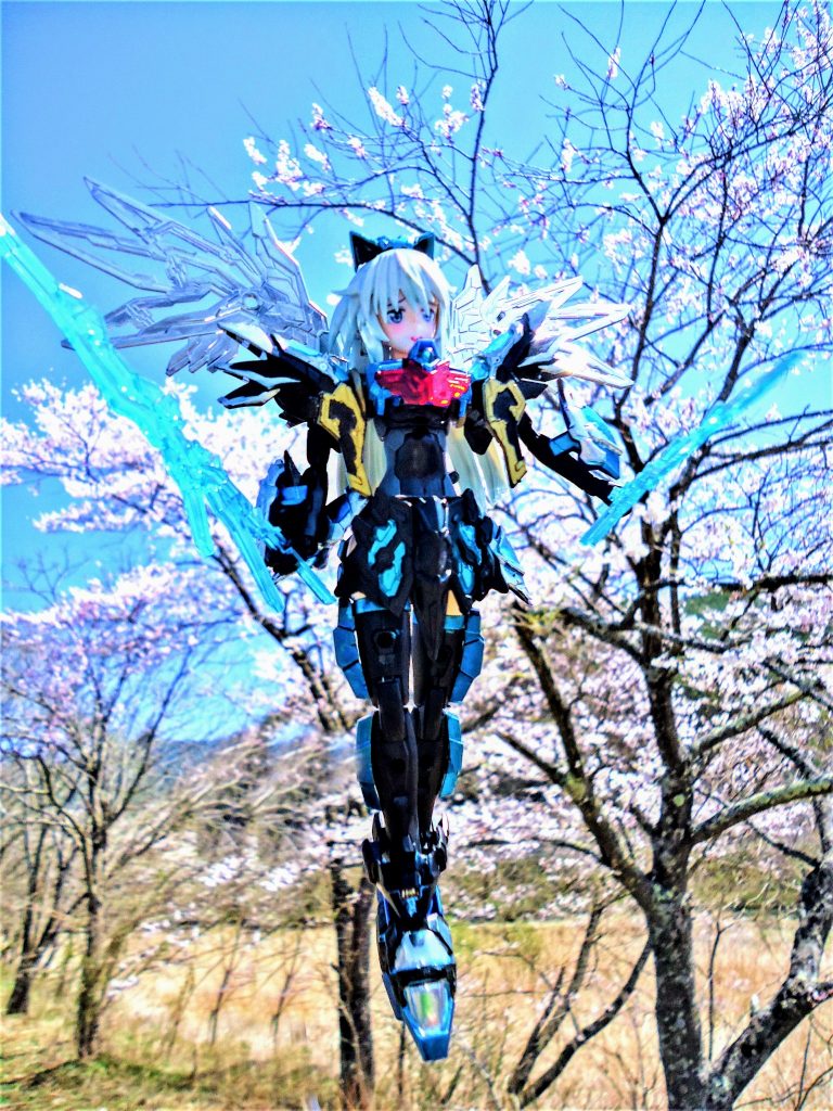 桜前線到来‼桜舞い散る地に　曹操ウイングガンダム娘降臨？（笑）–2枚目/制作者：gtarou