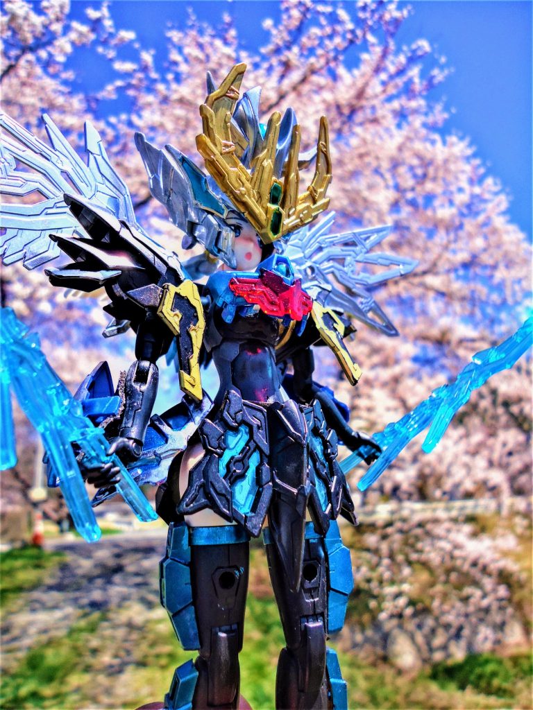 桜前線到来‼桜舞い散る地に　曹操ウイングガンダム娘降臨？（笑）–4枚目/制作者：gtarou