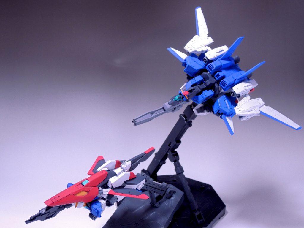 セイヴァーアーマーとの飛行アーマーキャリアの位置変更などでなるべくSDのガンセイヴァーZのパーツ配置に近くなるように調整しました。