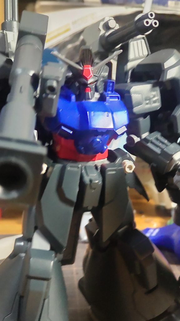 ネイビーブルーで塗装してみましたがうーん（汗）