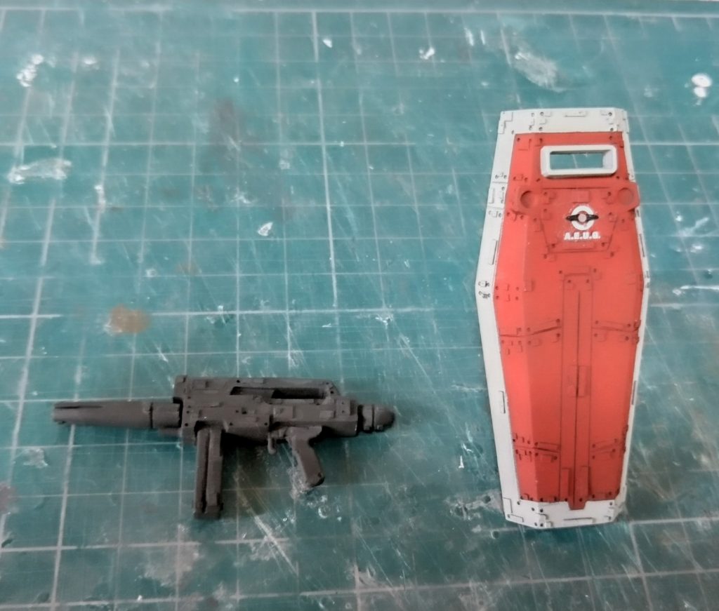 ビームライフルとシールドも攻めてみました！