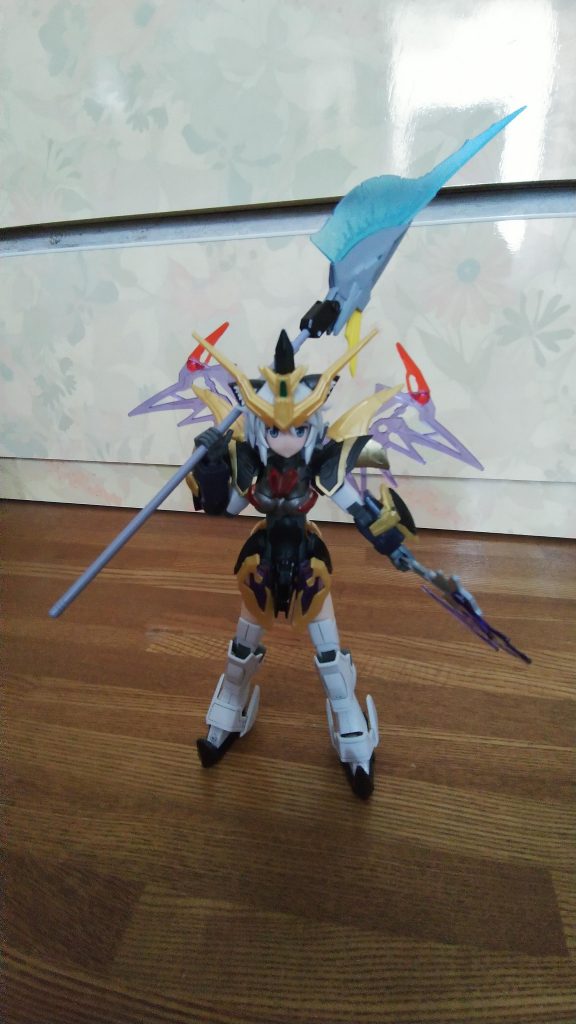 やはりメイン武器は大鎌ということでしょうか?というわけでリヴランスヘブンのビームサイズを装備。徐晃デスサイズの鎌をシールドに出来ますが、手には上手く持てないので断念。今回はこれで終わろうと思います。最後まで見ていただきありがとうございました!