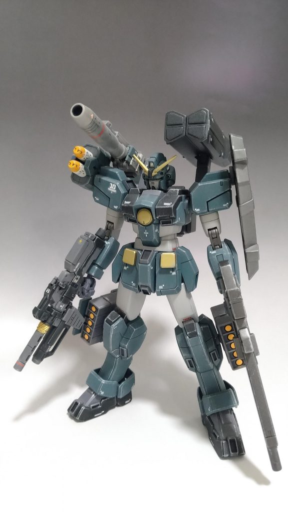 がっつりドライブラシしてますし、茶系のウェザリングマスターで汚してもいます。