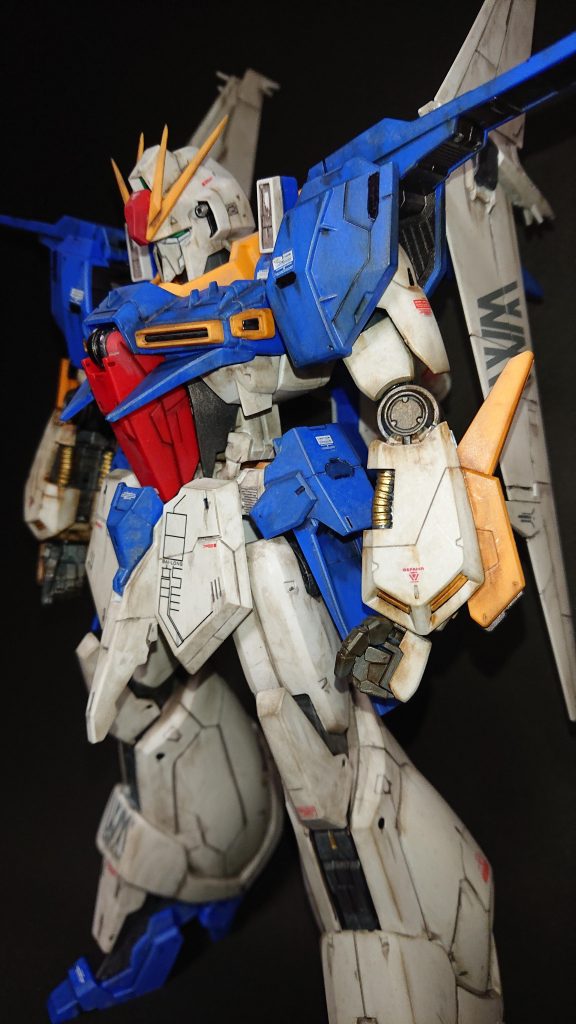 部分塗装、スミ入れ、ウォッシング、デカール、軽いウェザリングまで済ませた状態。これくらいで留めておいてもよかったかもしれませんが、完成した画像を見ると頑張って良かったと思い直しました。