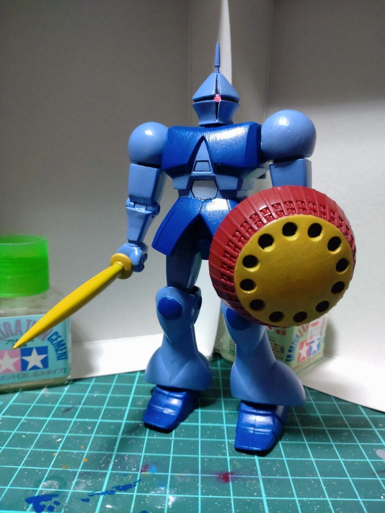 ギャンって活躍少ないけど一番好きなMSです。マ・クベの戦い方も好きです。「ウラガン、このキットはいいものだ!」