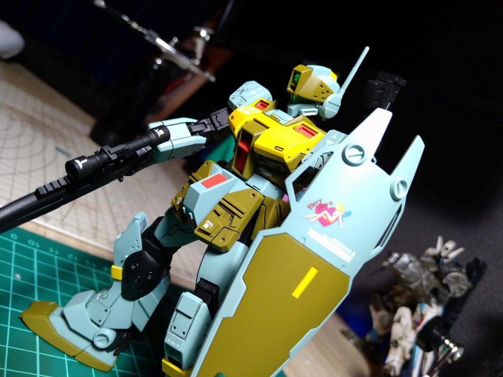 空想上の設定としては、ゴリゴリ戦場走り回ると言うよりはパレード等の見せ物MSというイメージで造りました✨