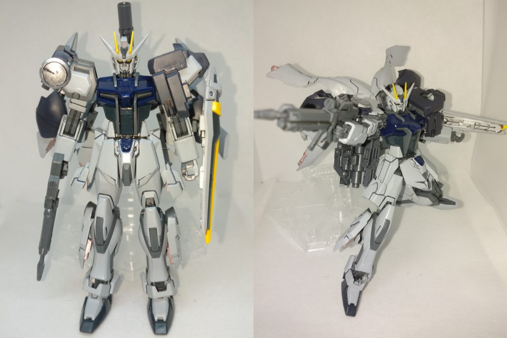 おまけ2。ストライクヘッド&EG付属装備。ストライク強化装備案とするならこちらの方がしっくりきますね。さすがストライク。何を盛ってもカッコイイ。