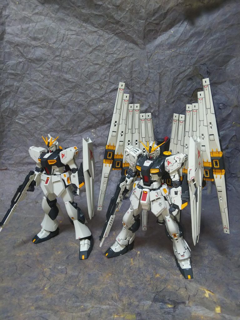 RGニューガンダムダブルフィンファンフィンとツーショット