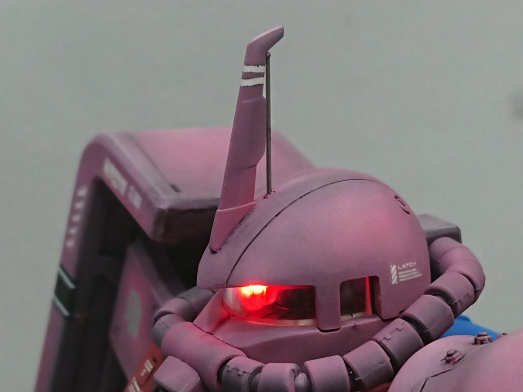 ブレードアンテナ部分にシガ針で小細工