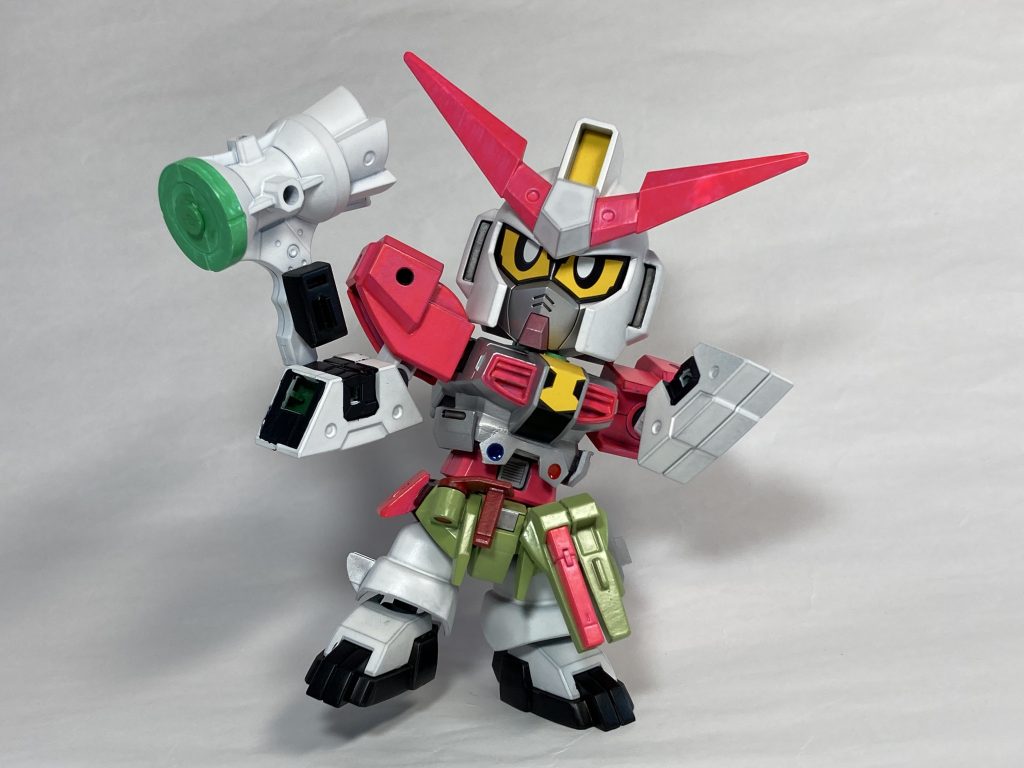 レベル1モードパーツ交換をして再現ができます💪専用武器のガシャポンブレイカーも30MMで作りました🔨