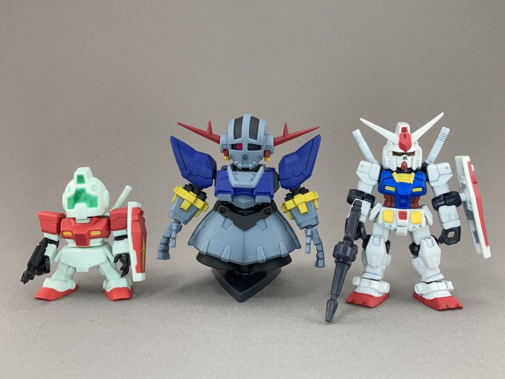 アンサンブルとガシャポン戦士fと。並べるならガシャポン戦士fが良さそうですね。