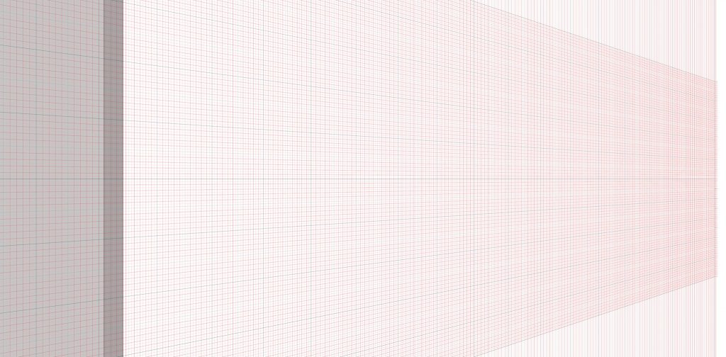 最初の1週間は図面製作用にパース方眼を作っていました