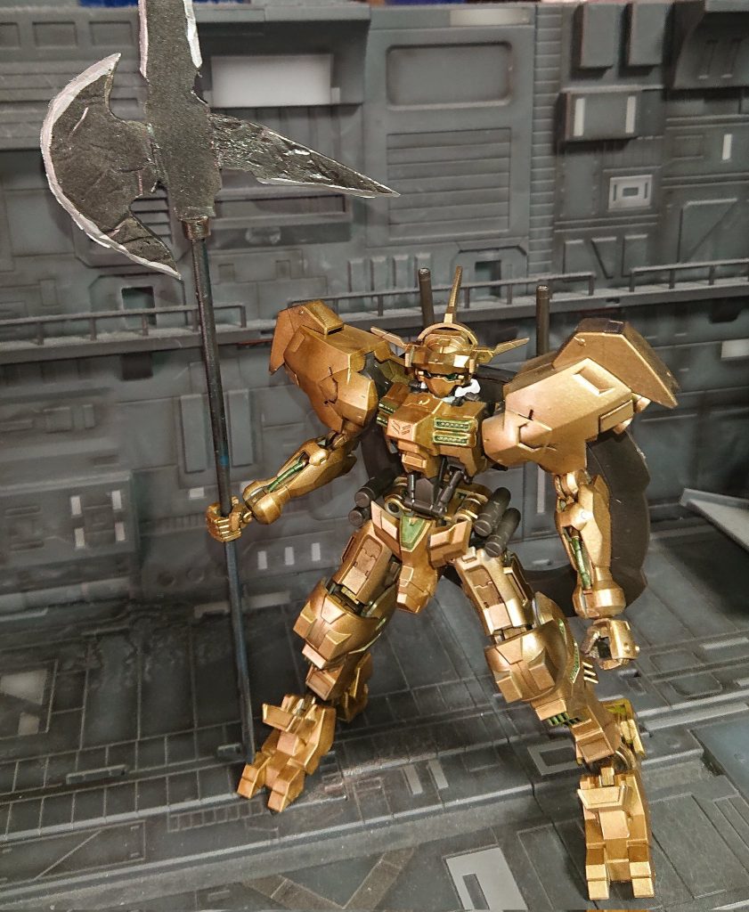 ハルバードはアイロン加工したランナープラ板製