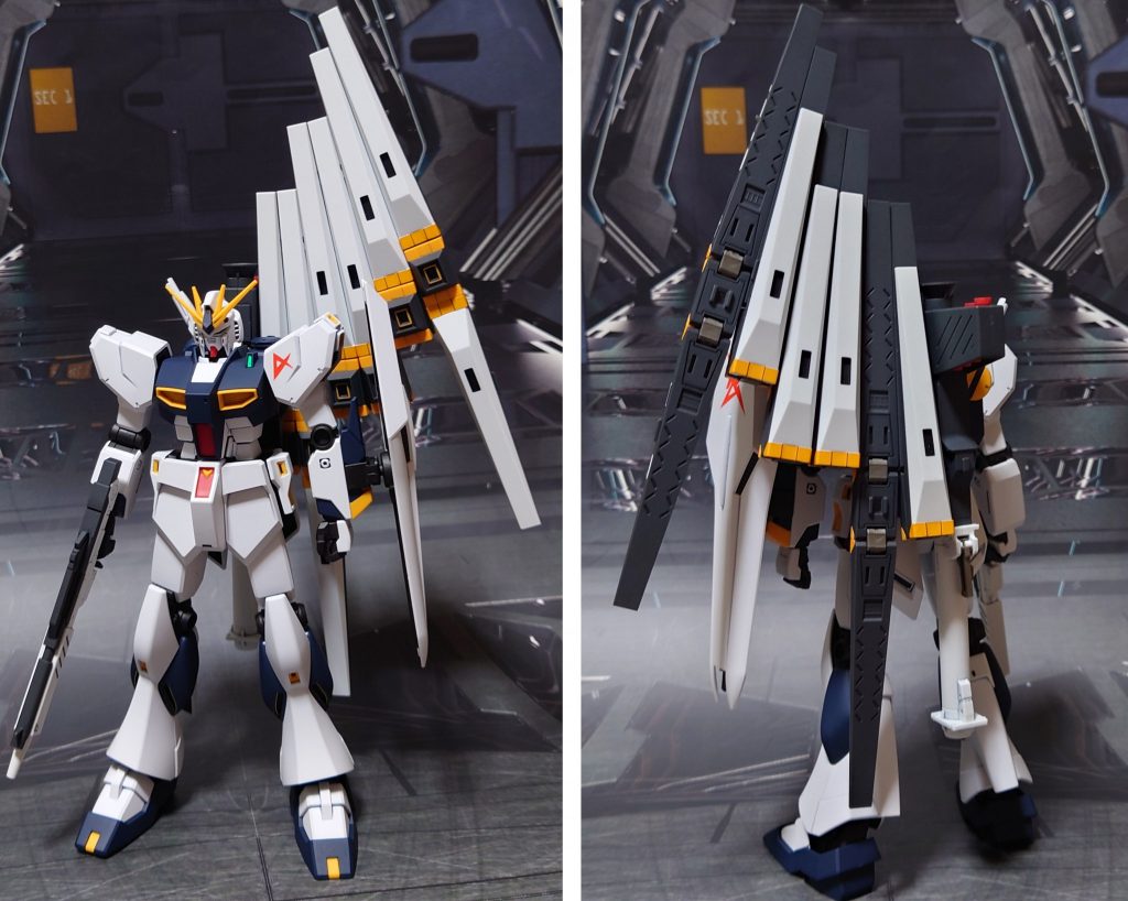 フル装備で前後ろ。