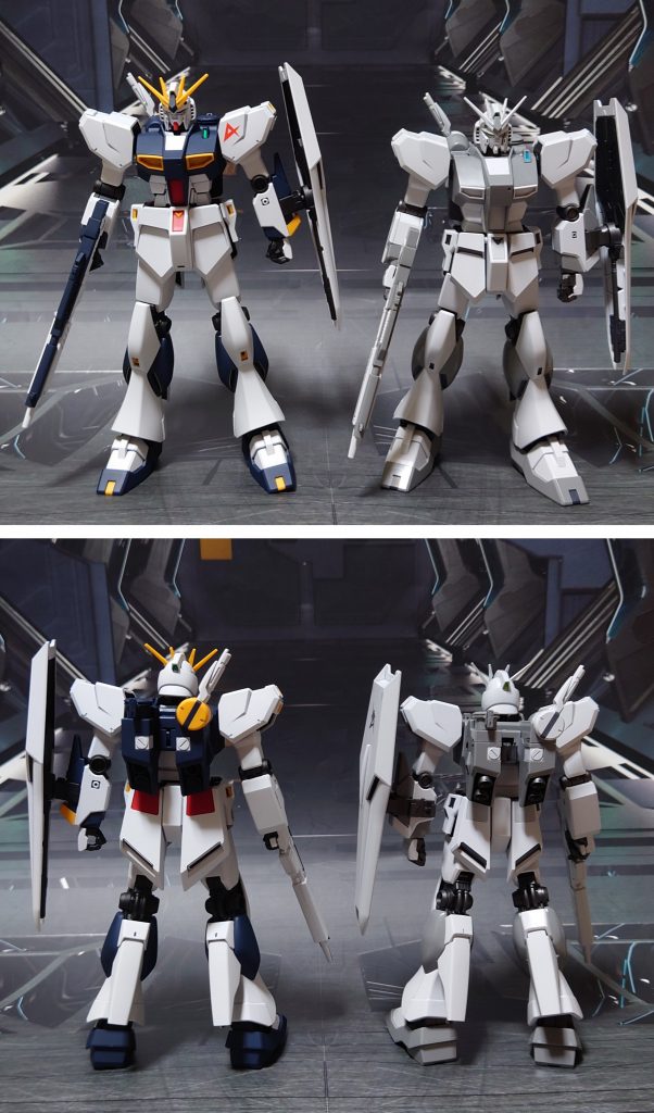 HGUC版との比較。※ファーストロットカラーVer.