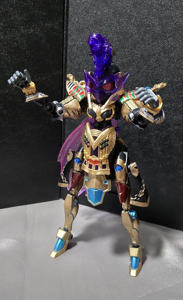 遊戯王OCGの黄金郷エルドリッチっぽいポーズ当初はエルドリッチみたいな方向性で作ろうとしていたんですよ……