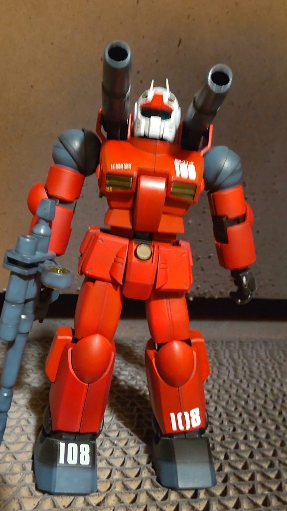 武器を持たせた画像。ちょっとどぎついですがグラデーション塗装（ようなもの）ご覧いただきありがとうございます。