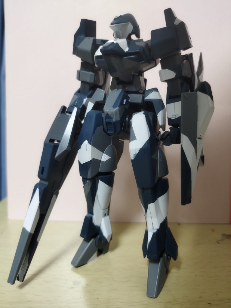 部分塗装、トップコート前