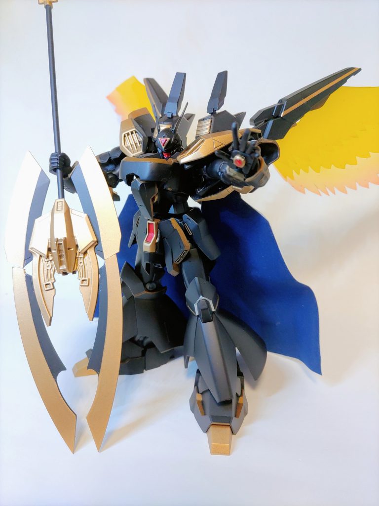 究極戦刃王竜剣とにかくデカい。作った時はかなりそれっぽいと思ったのですが後で見比べたら微妙にそうでもなかったけど雰囲気はぽいかなと。残念ながらオウリュウモンは再現できず。