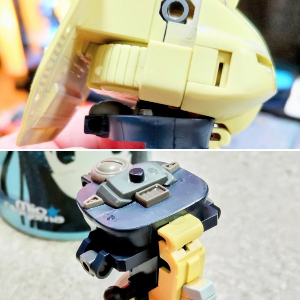 腹部の延長と一緒に胸が前のめりになるように角度を付けました。