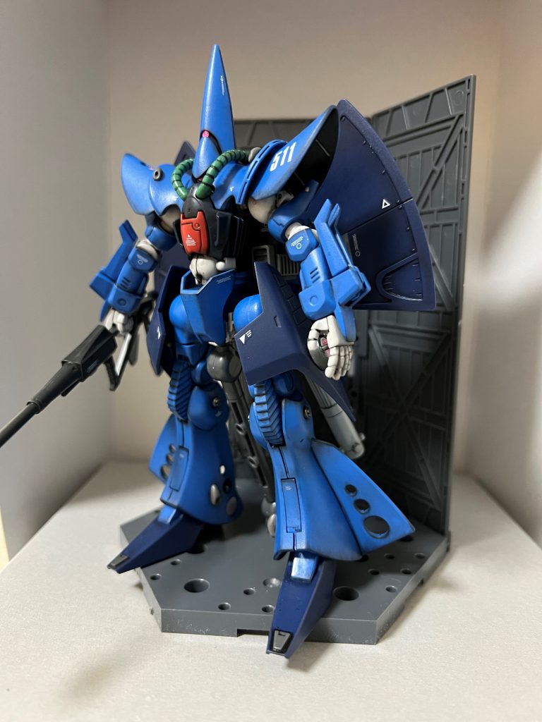 個人的にMSの中ではワースト3に入るくらい好きじゃないMSだったのですが、作ってみるとトップ10に入るくらい良いデザインに思えます。