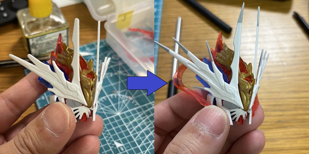 フェイスパーツのビフォーアフター