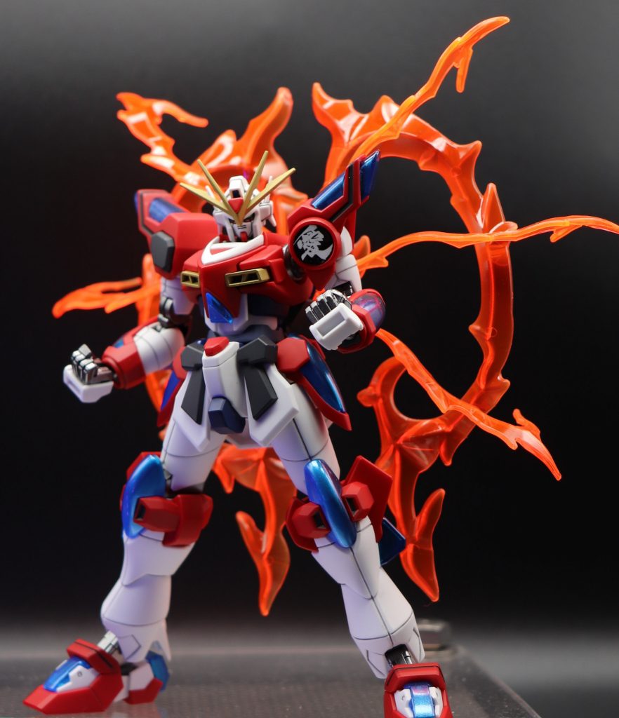 後ろの🔥は蛍光レッドで塗装