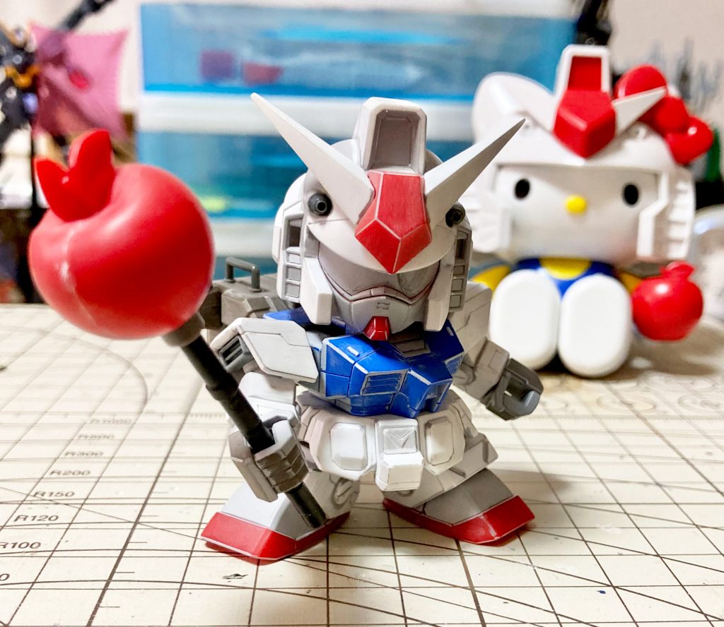 だいたいまとまってきたところ。モールド追加するのが楽しかったです。塗装はおもにシタデルカラーの筆塗りで行いました。