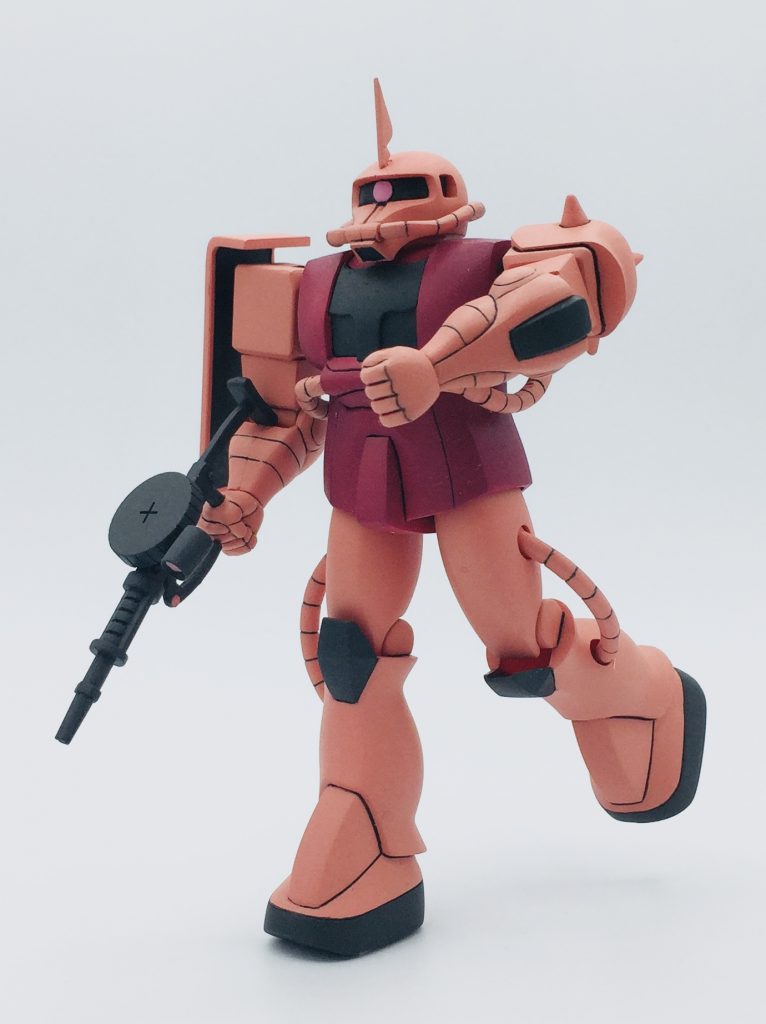 旧キット 1/144 シャア 専用 ザク ガンプラ 完成–2枚目/制作者:kan-o-gunplablog