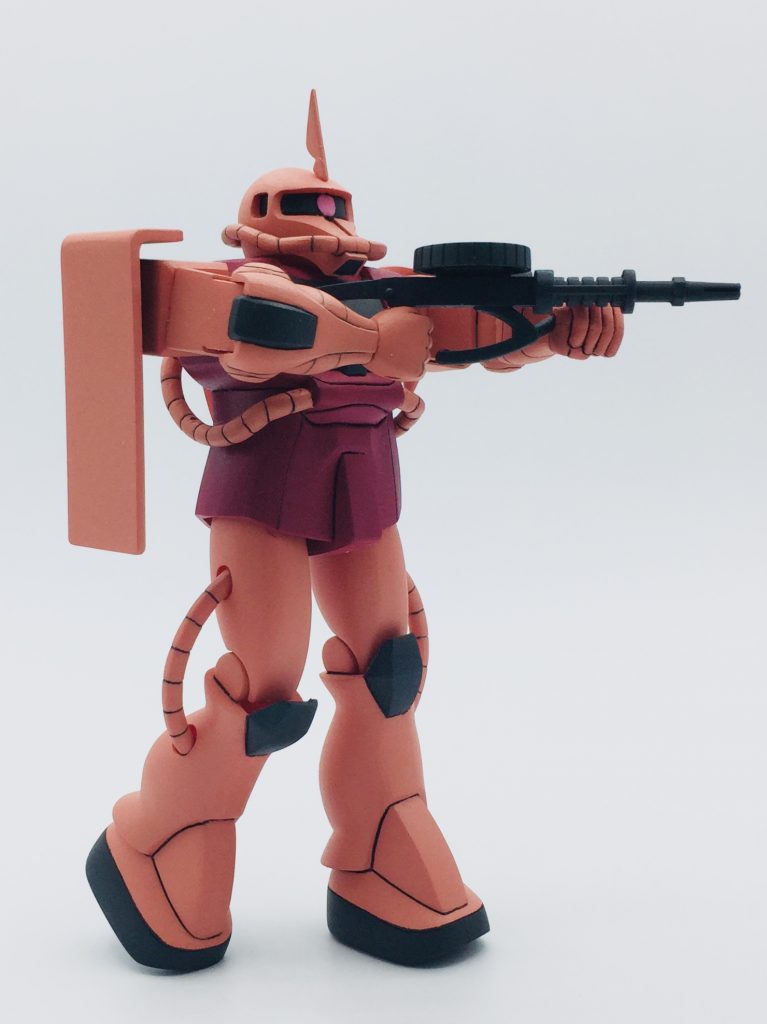 旧キット 1/144 シャア 専用 ザク ガンプラ 完成–3枚目/制作者:kan-o-gunplablog