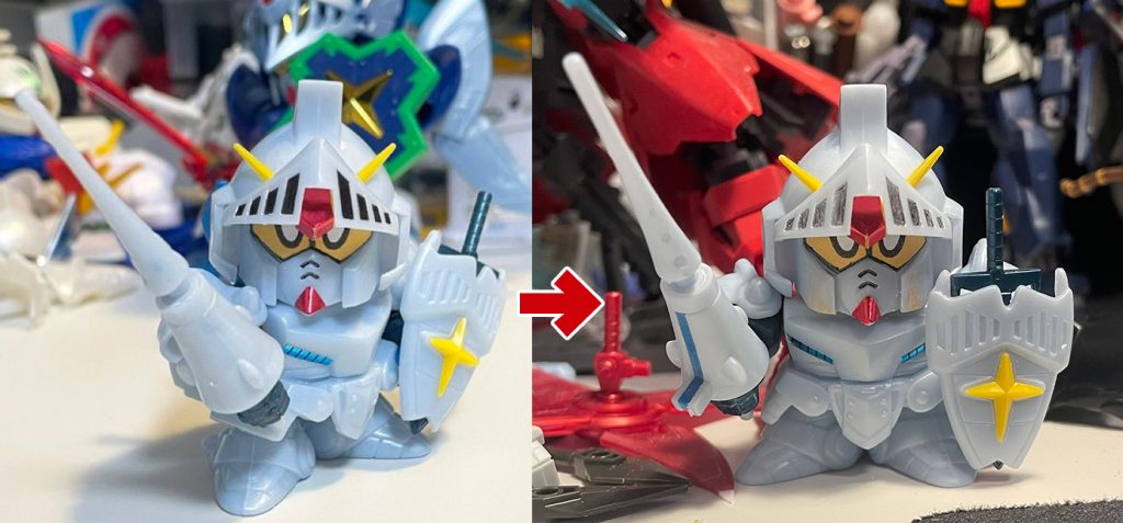 頬の削りこみの比較画像