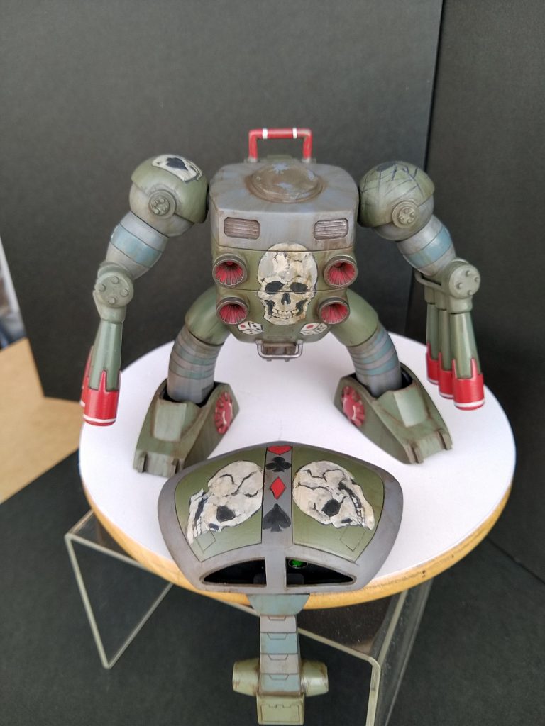 腹部にも手描き髑髏💀ゾウの長鼻で見えなくなりましたけど…💦