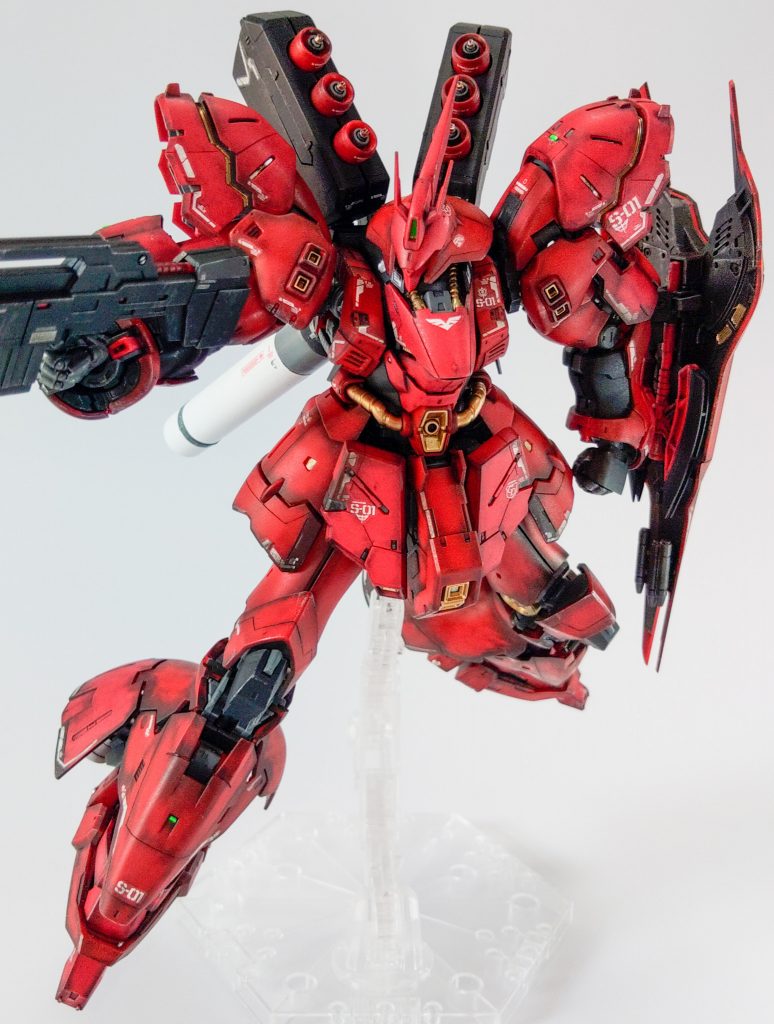 外装は半つや→リアルタッチマーカー→つや消しの順番で処理。